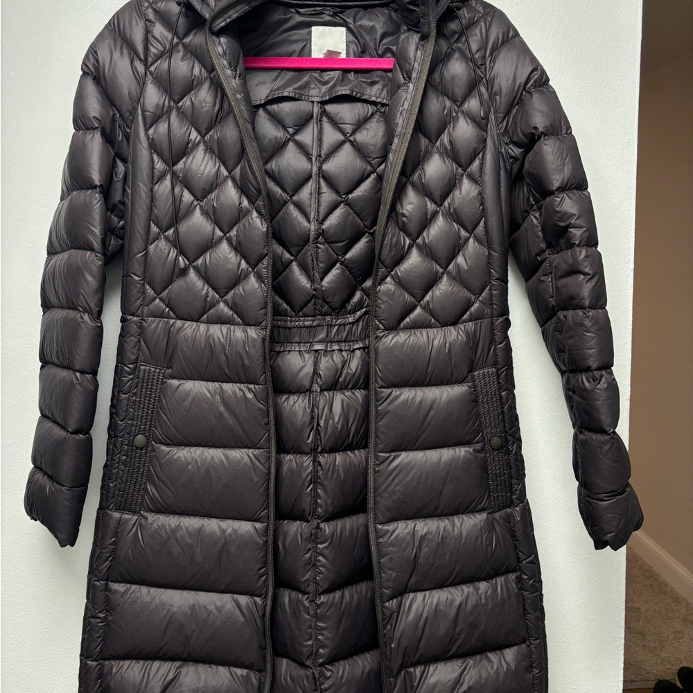 Halogen Shiny Brown Puffer Jacket - image 1